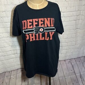 Fanatics Defend Philly Black T shirt medium
